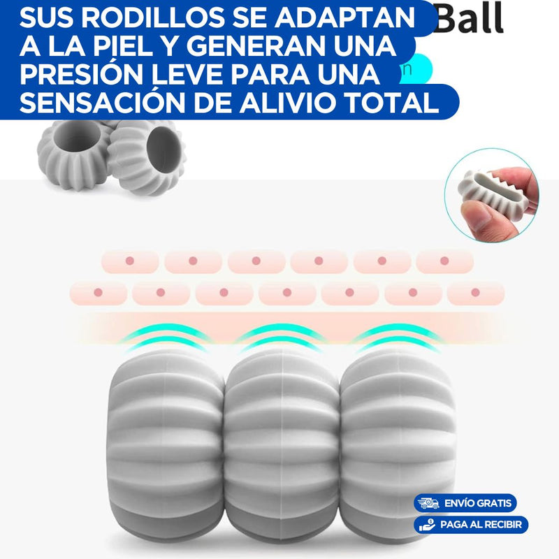 Masajeador de Cuello Manual con esferas reductoras de tensión para masajes 360° en todo el cuerpo