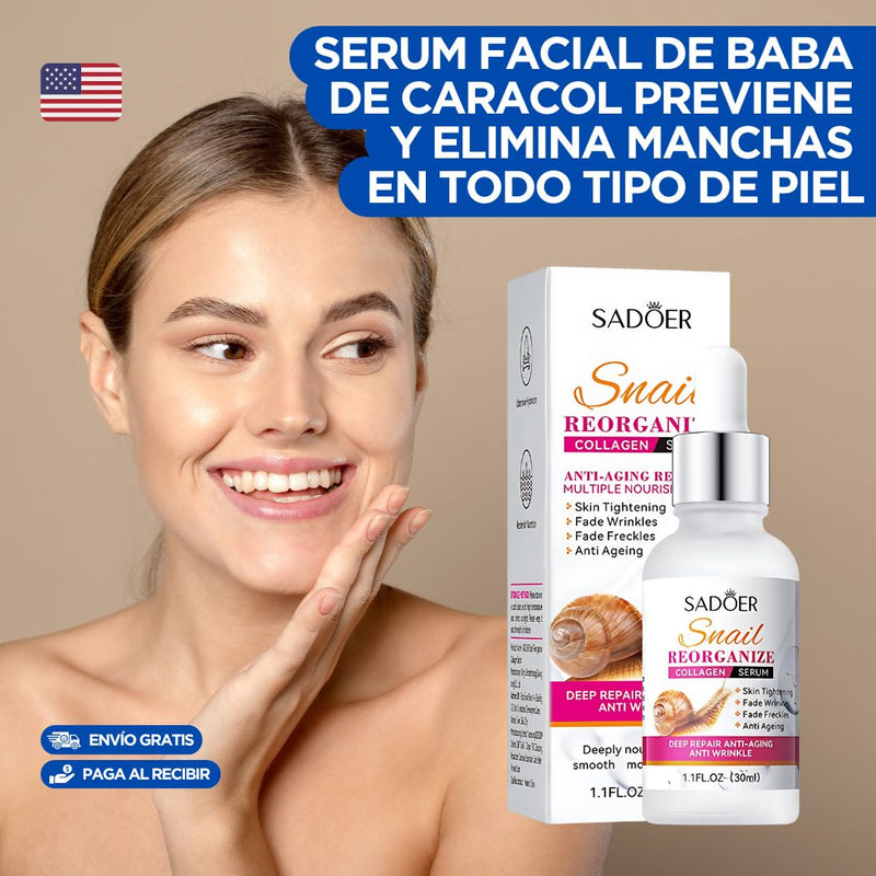 Serum Facial de Baba de Caracol🔥Despigmentante de manchas e imperfecciones en el rostro de manera natural