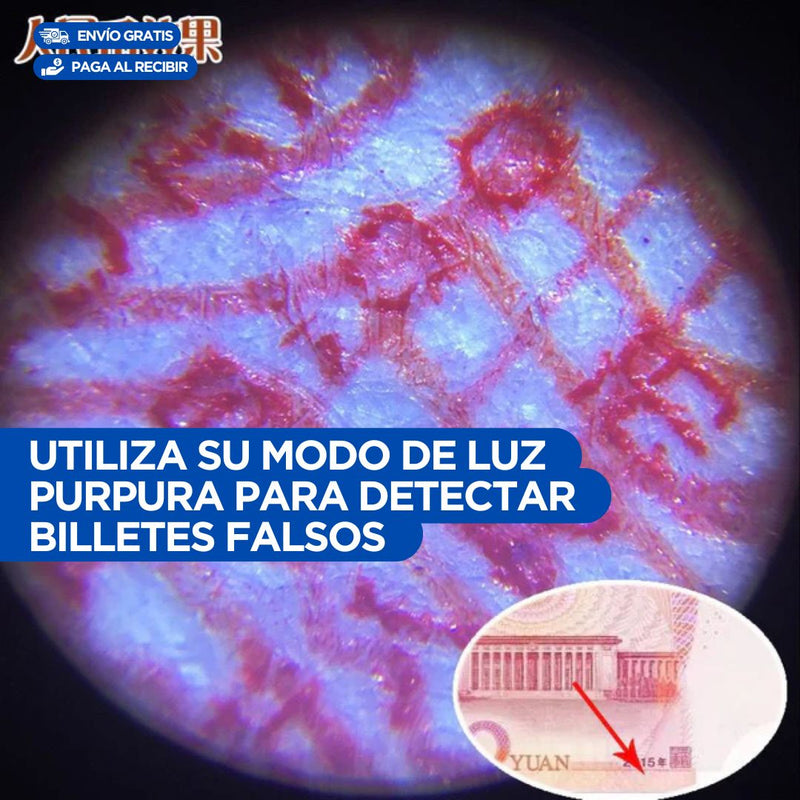 Lente de Mini Microscopio para Celular con Zoom Led 60x🔥