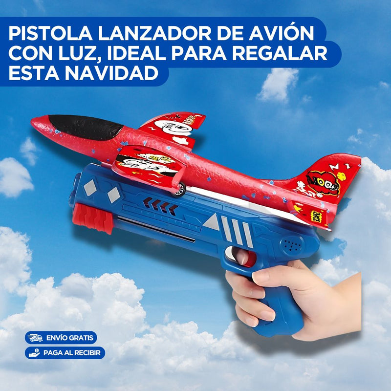 Juguete Pistola Lanzador De Avión🔥El regalo perfecto para niños mayores de 3 años