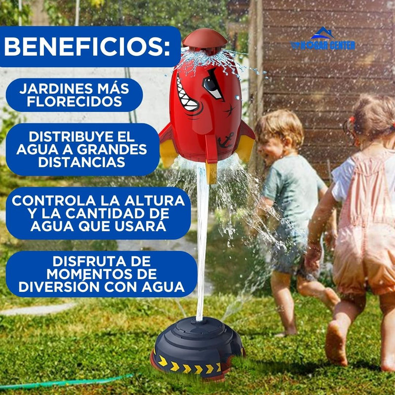 Cohete aspersor de agua para jardines