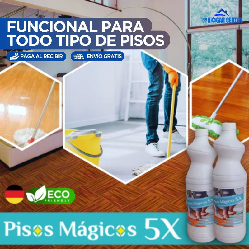 Pisos mágicos 1L🔥Limpia y desengrasa tus superficies en minutos.