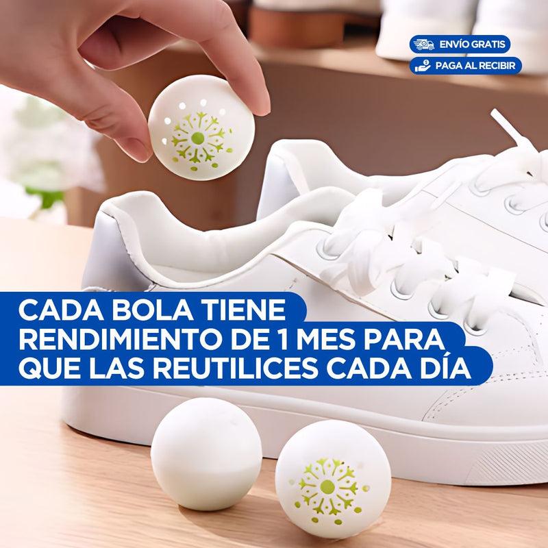 Bolas Fresh🔥 Eliminadoras de malos olores y hongos en los zapatos  X6Unidades