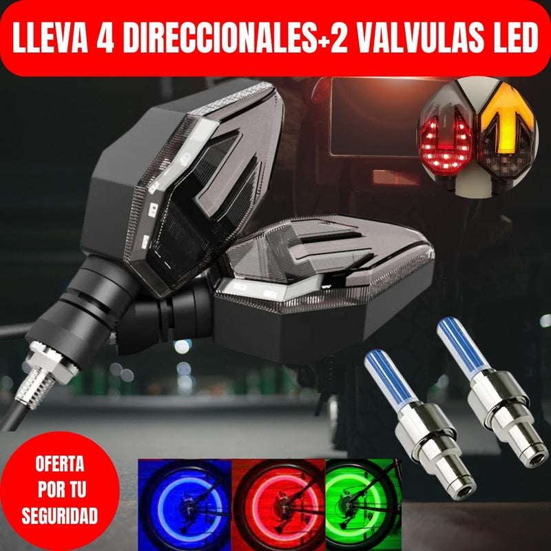 KIT DE DIRECCIONALES UNIVERSALES PARA AUMENTAR SEGURIDAD MIENTRAS RUEDAS!