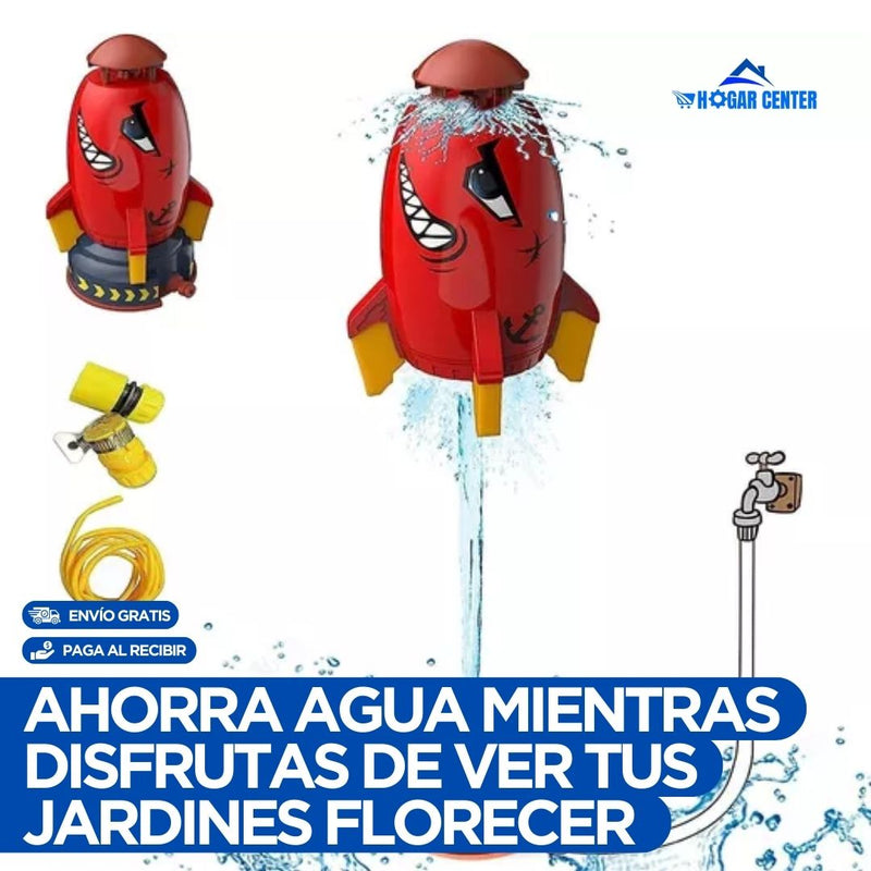 Cohete aspersor de agua para jardines