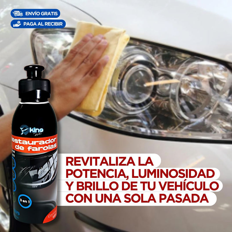 Limpiador de farolas instanteneo➕GRATIS Curso Online de Mecánica Automotriz