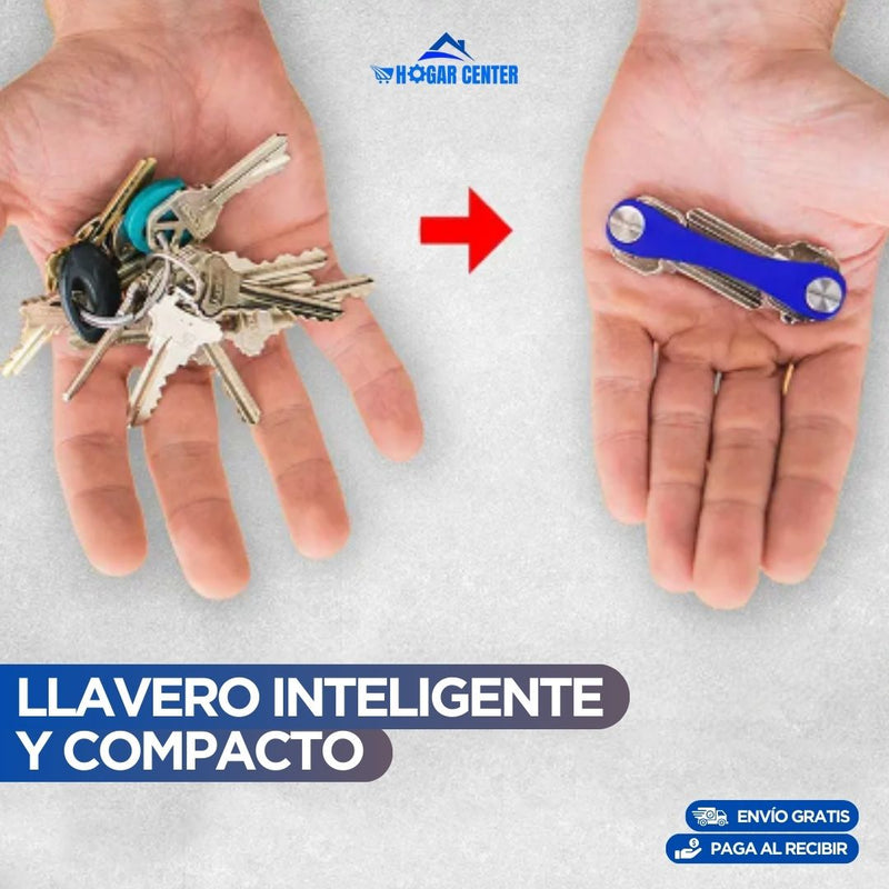 Organizador KeysPro🔥Llavero multifuncional y compacto con diseño elegante