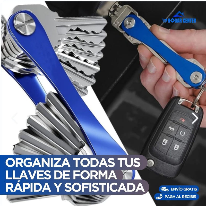 Organizador KeysPro🔥Llavero multifuncional y compacto con diseño elegante