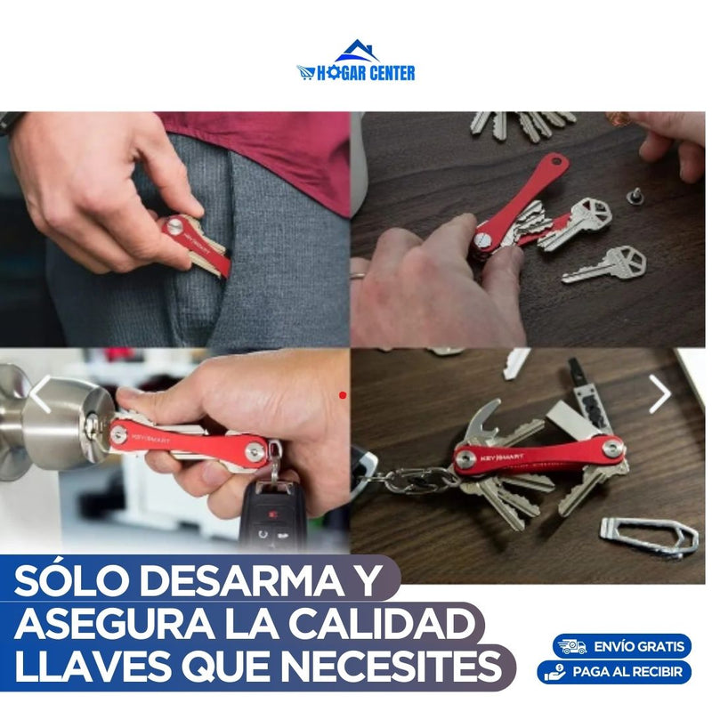 Organizador KeysPro🔥Llavero multifuncional y compacto con diseño elegante