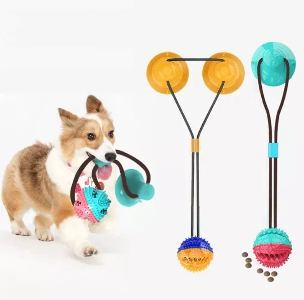 Combo mascotas🔥Pelota de juguete Con Chupa De Succion➕Localizador GPS para el collar de tu peludito🐶