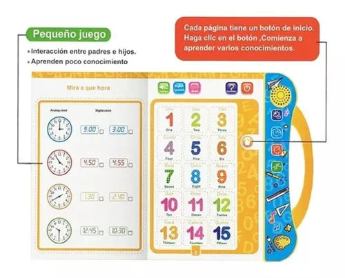 Libro de Aprendizaje Didactico🔥Aprende Números, Letras y Conceptos básicos Matemáticos