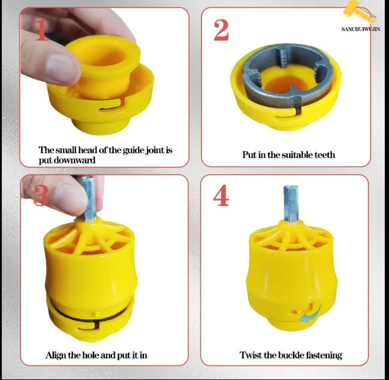 ADAPTADOR PARA TALADRO PARA  ROSCAR TUBOS DE PVC EN SEGUNDOS🔥