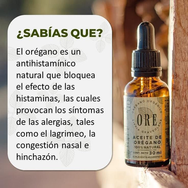 Aceite de Oregano para eliminar la rinitis🤩 o cualquier clase de alergia, siendo 100% natural