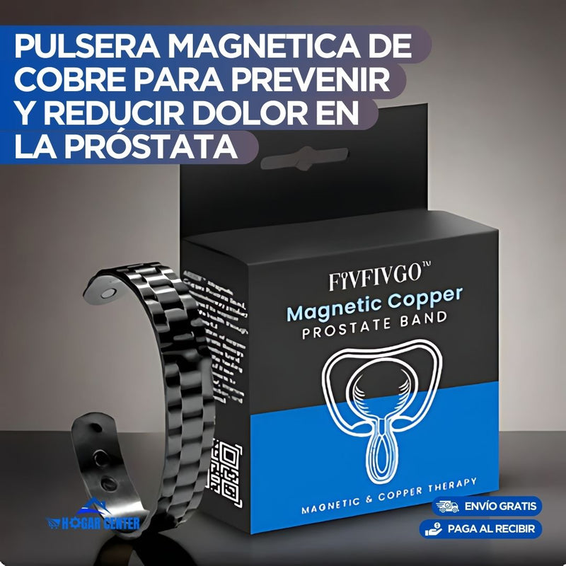 Pulsera magnética de bronce para prevenir dolores en la próstata