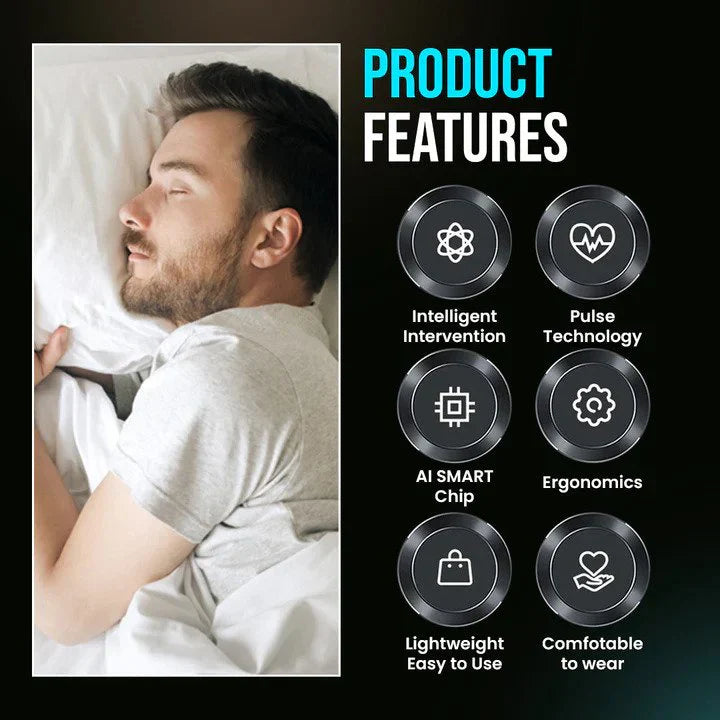 New Smart Throat Pulse Anti-Snoring Device